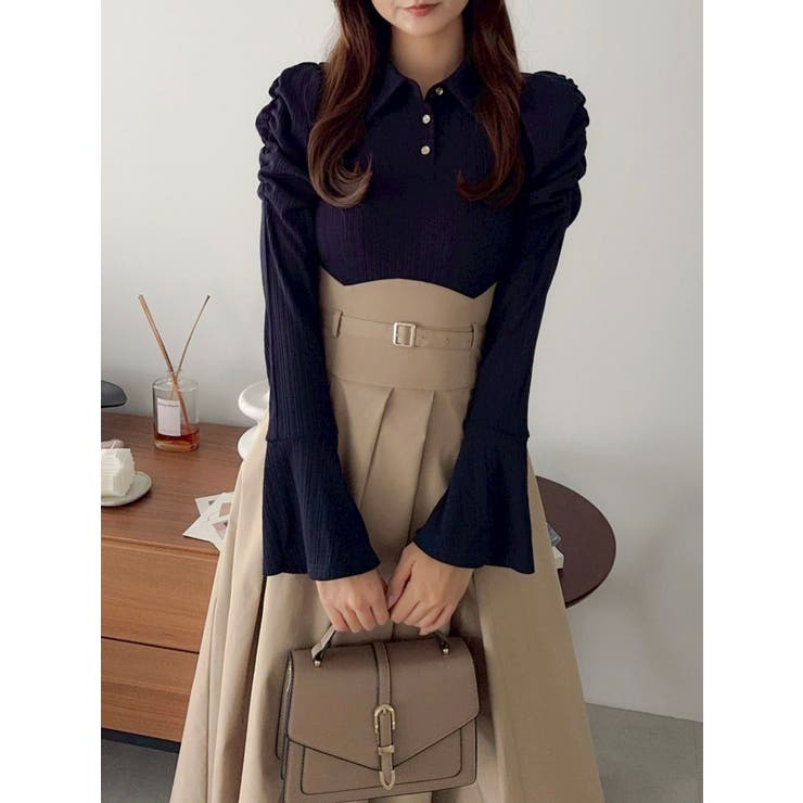 シャツカラーコルセットタックワンピース | dazzlin | 詳細画像41 