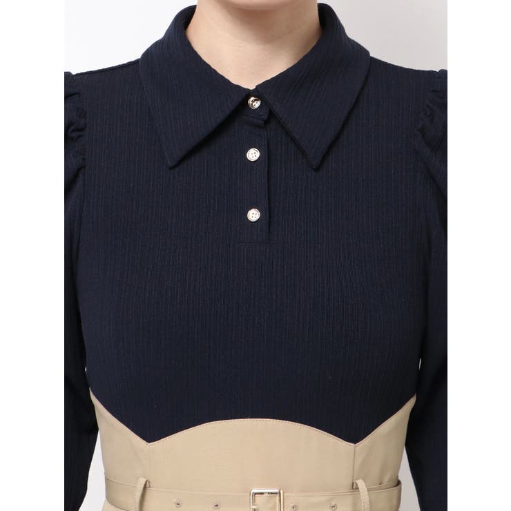 シャツカラーコルセットタックワンピース | dazzlin | 詳細画像49 