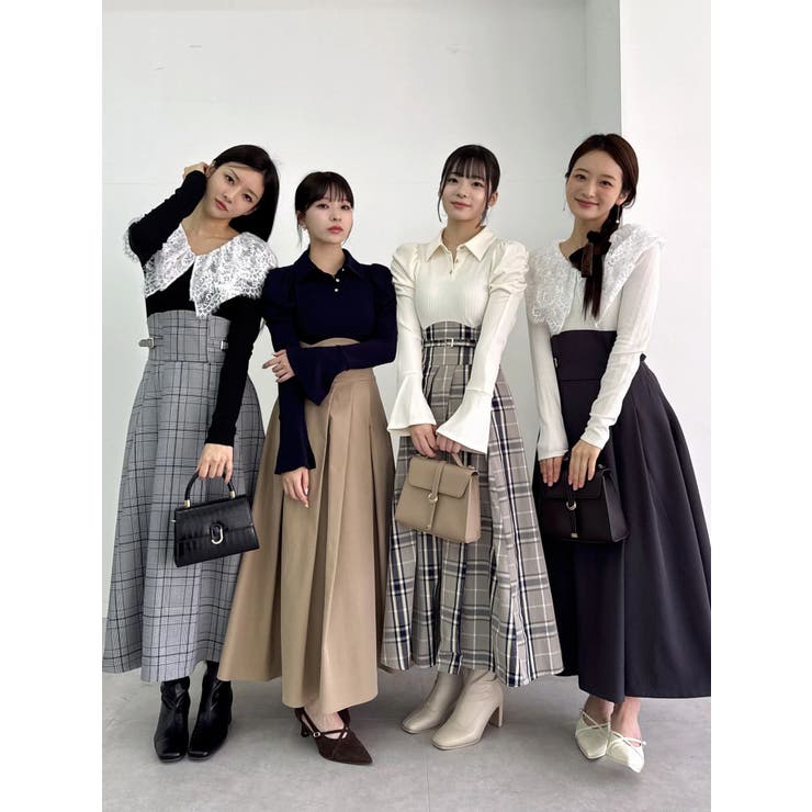 シャツカラーコルセットタックワンピース | dazzlin | 詳細画像7 