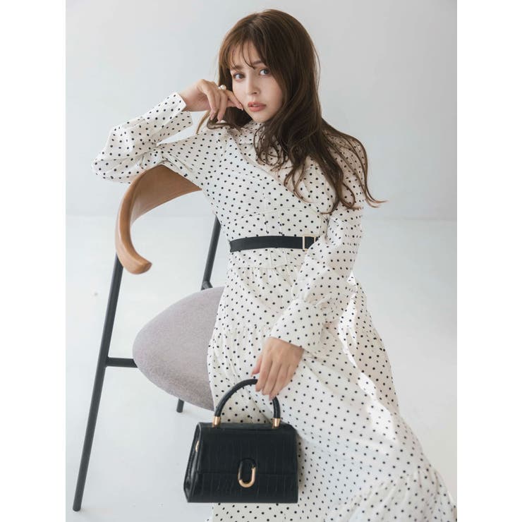 テーラーカラーコルセットワンピース | dazzlin | 詳細画像4 