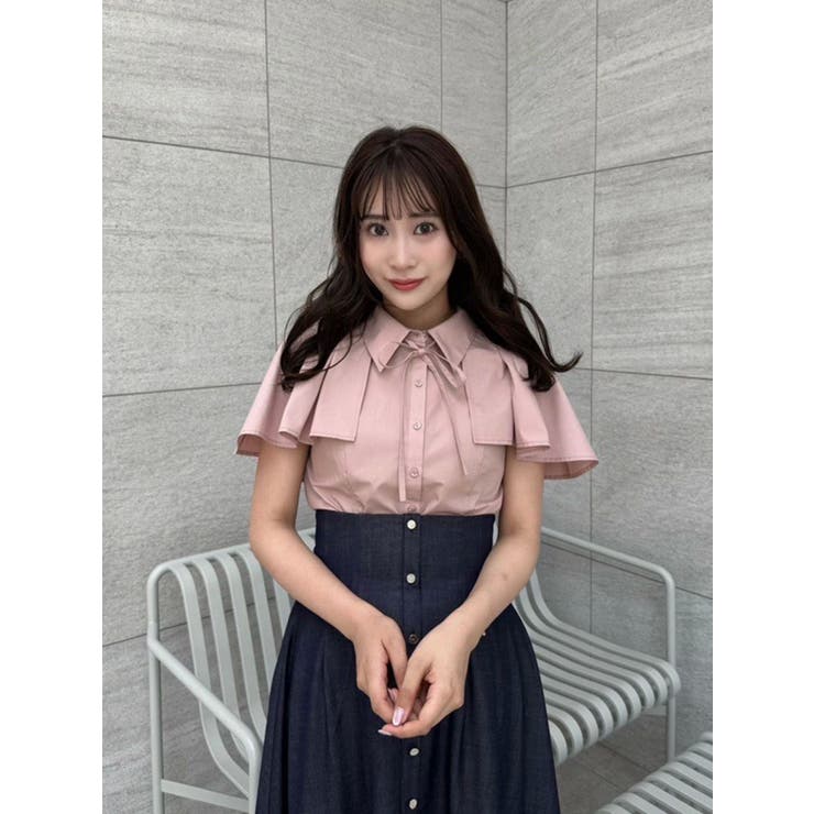 2WAYケープリボンブラウス | dazzlin | 詳細画像14 