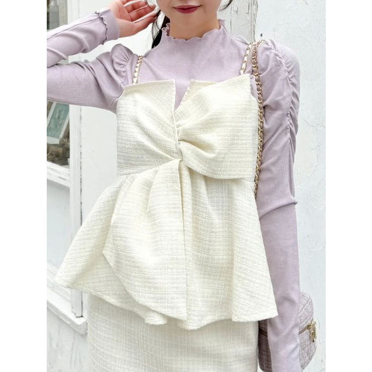 ツイードツイストビスチェ | dazzlin | 詳細画像1 