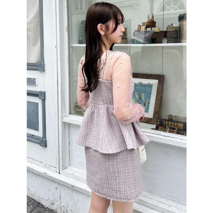 ツイードツイストビスチェ | dazzlin | 詳細画像15 