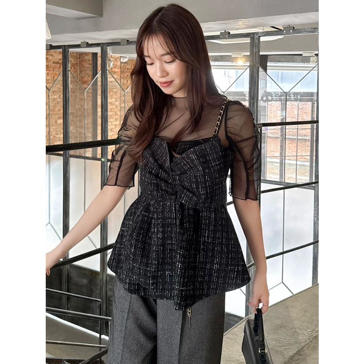 ツイードツイストビスチェ | dazzlin | 詳細画像24 