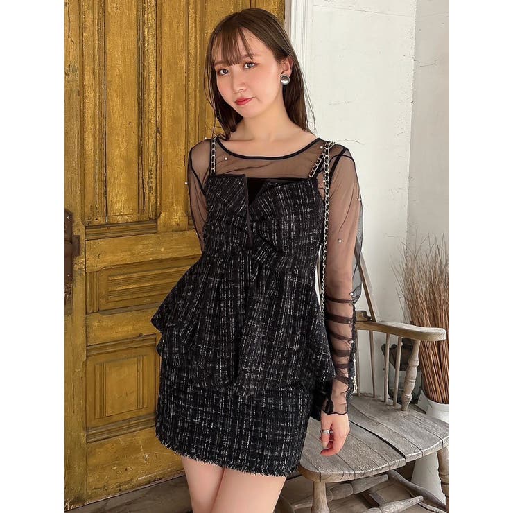 ツイードツイストビスチェ | dazzlin | 詳細画像7 