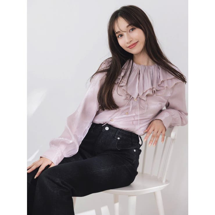 ピエロフリルブラウス | dazzlin | 詳細画像3 