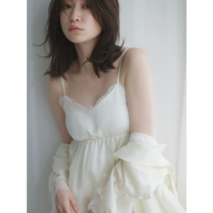 【吉田朱里】シルクカップインキャミソール | dazzlin | 詳細画像6 