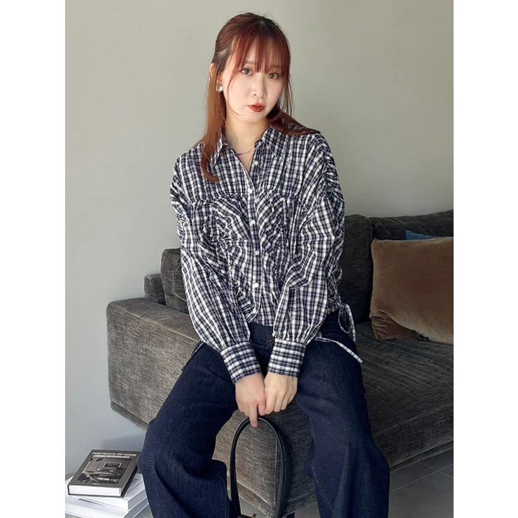 2WAYギャザーシャツブルゾン | dazzlin | 詳細画像15 