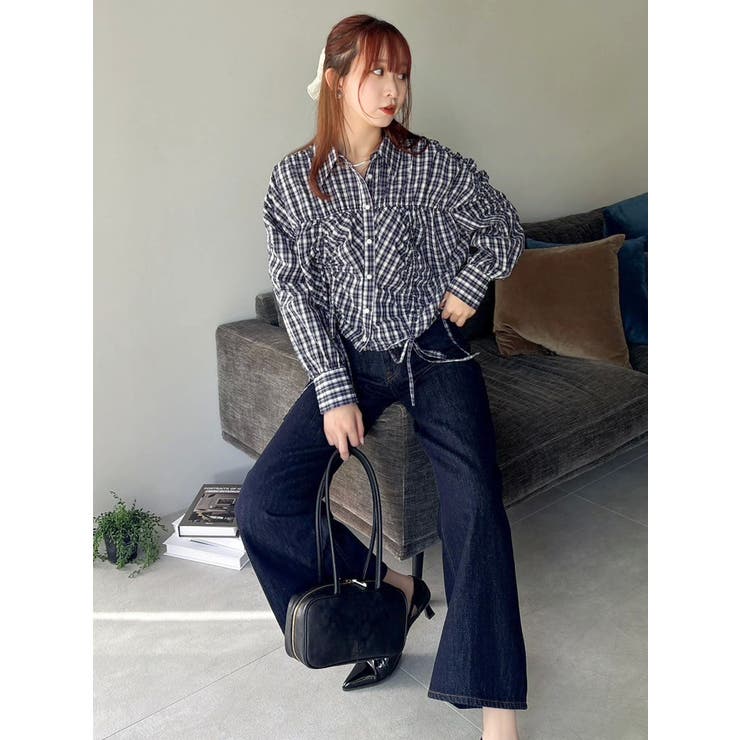 2WAYギャザーシャツブルゾン | dazzlin | 詳細画像17 