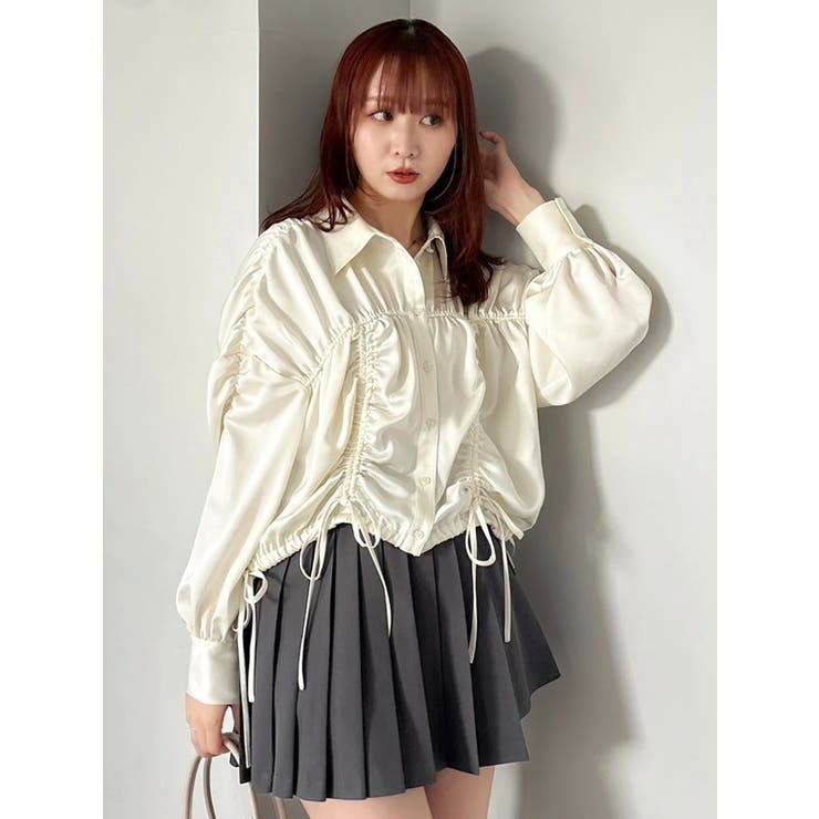 2WAYギャザーシャツブルゾン | dazzlin | 詳細画像8 