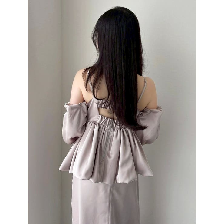 ペプラムギャザーバルーンブラウス | dazzlin | 詳細画像14 