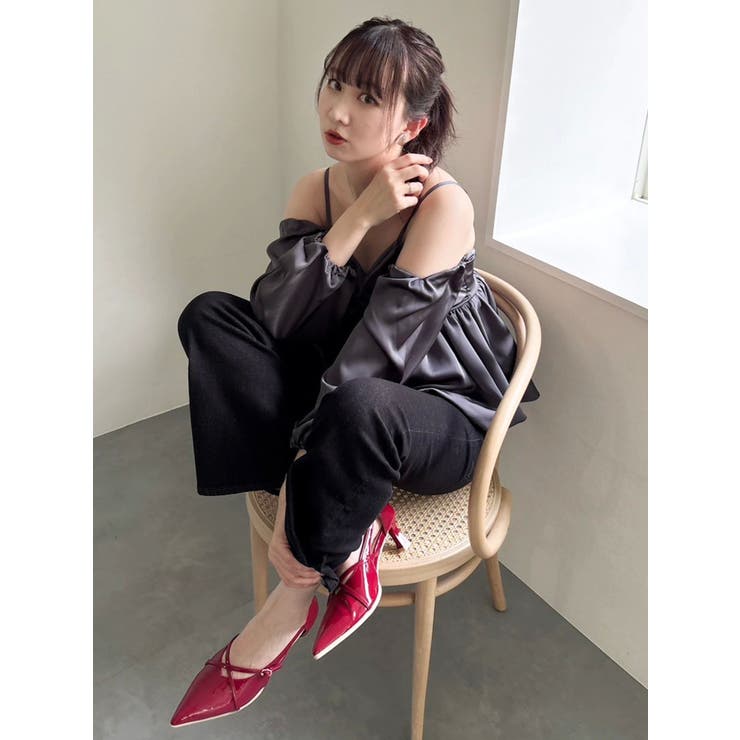 ペプラムギャザーバルーンブラウス | dazzlin | 詳細画像20 