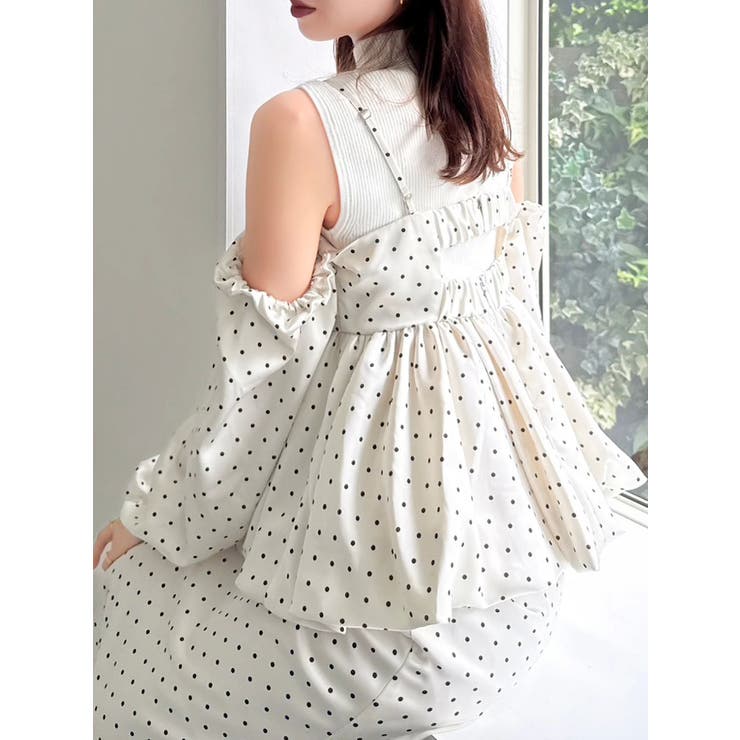 ペプラムギャザーバルーンブラウス | dazzlin | 詳細画像40 