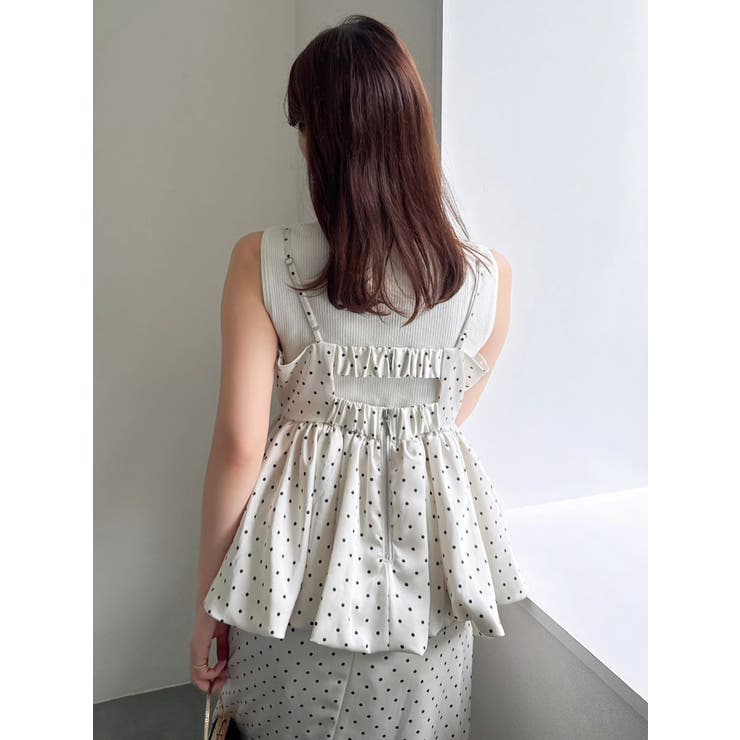 ペプラムギャザーバルーンブラウス | dazzlin | 詳細画像42 