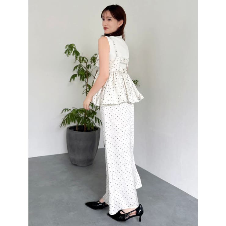 ペプラムギャザーバルーンブラウス | dazzlin | 詳細画像43 