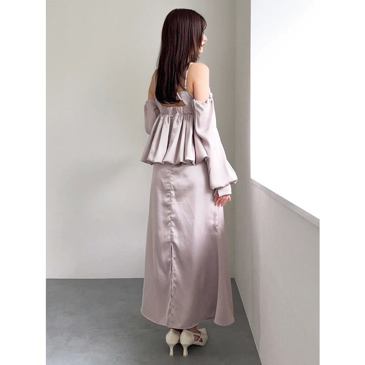 ペプラムギャザーバルーンブラウス | dazzlin | 詳細画像47 