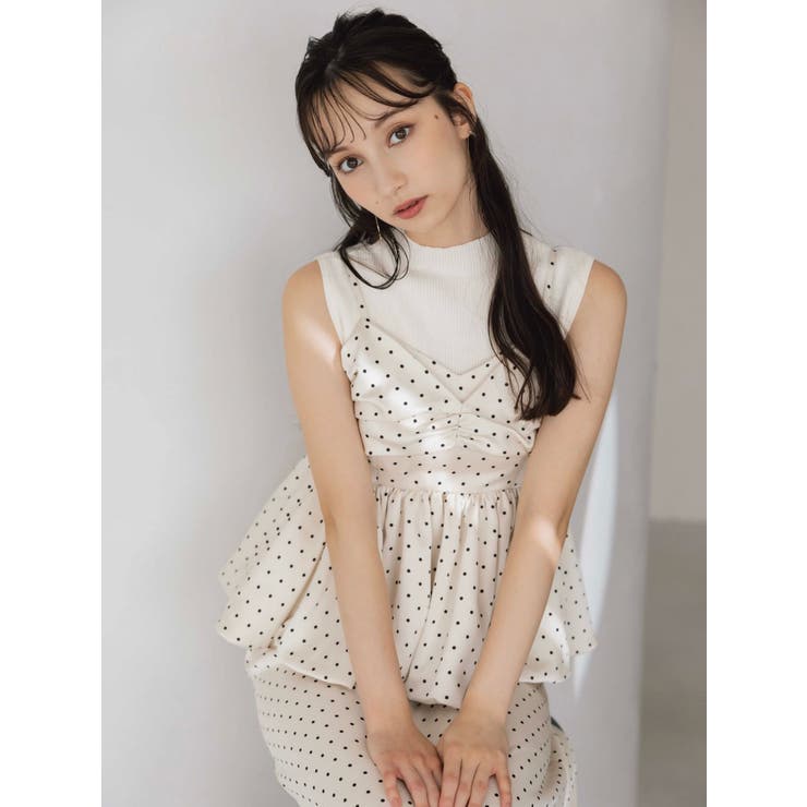 ペプラムギャザーバルーンブラウス | dazzlin | 詳細画像6 