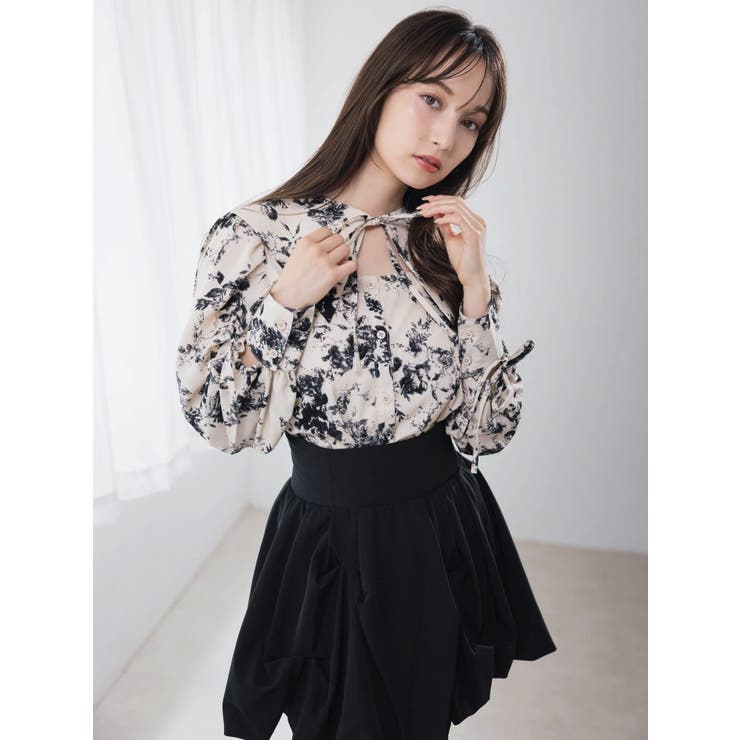 【20周年記念復刻！】オープンリボンブラウス | dazzlin | 詳細画像2 