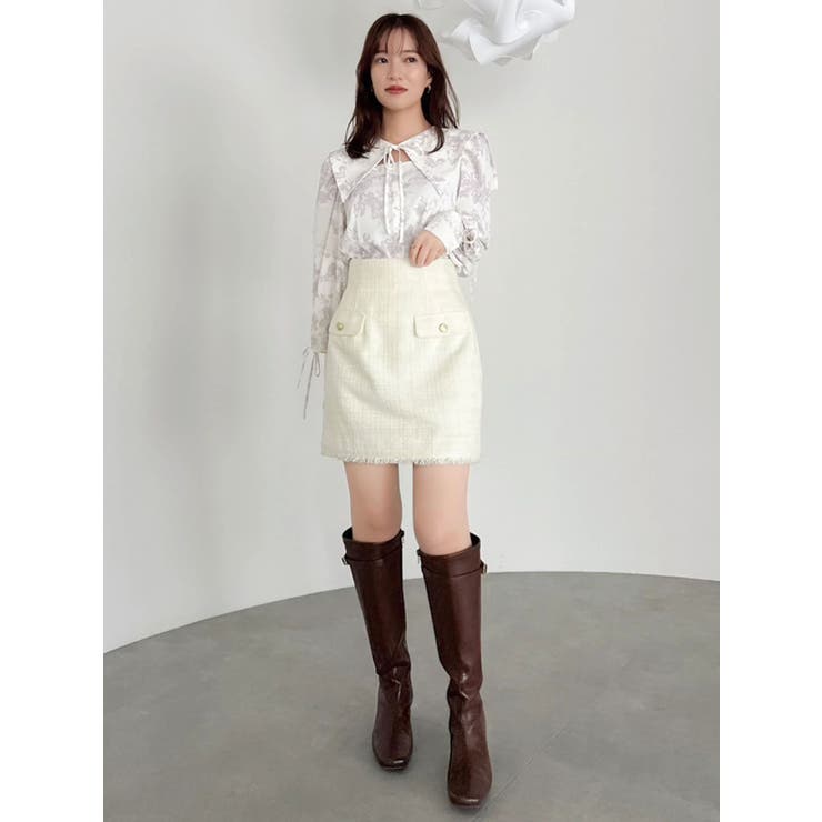 【20周年記念復刻！】オープンリボンブラウス | dazzlin | 詳細画像27 