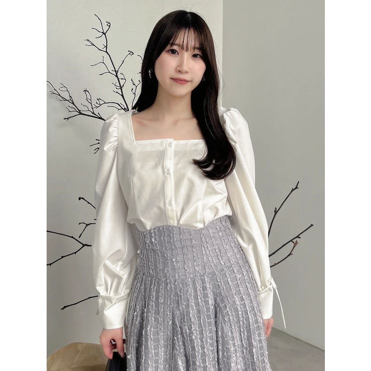 【20周年記念復刻！】オープンリボンブラウス | dazzlin | 詳細画像35 