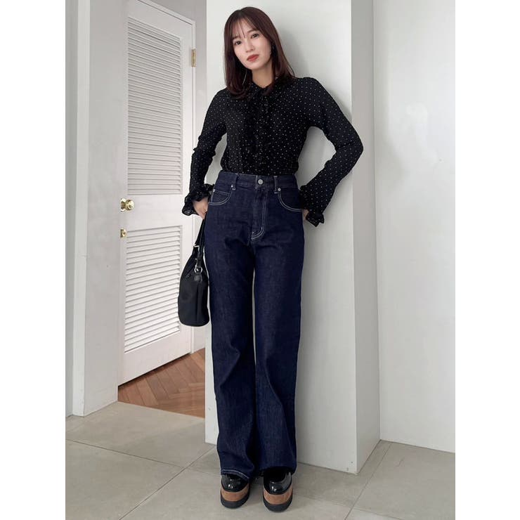 シュリンクフラワーショートシャツ | dazzlin | 詳細画像13 