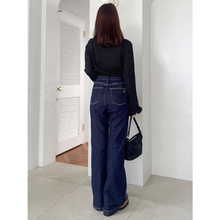 シュリンクフラワーショートシャツ | dazzlin | 詳細画像16 