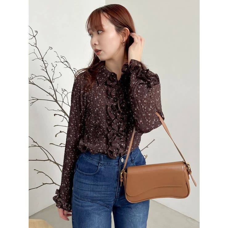 シュリンクフラワーショートシャツ | dazzlin | 詳細画像23 