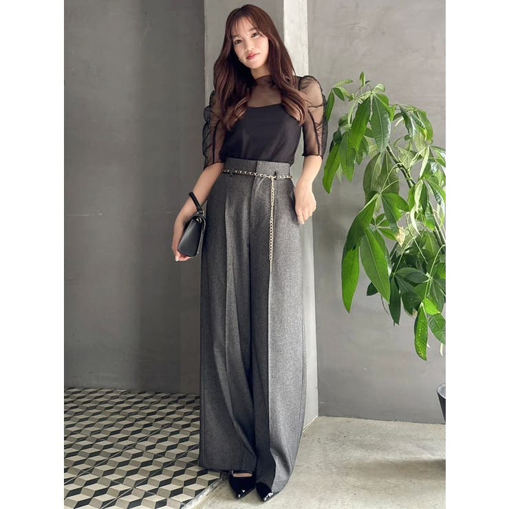 バリエーションワイドパンツ | dazzlin | 詳細画像3 