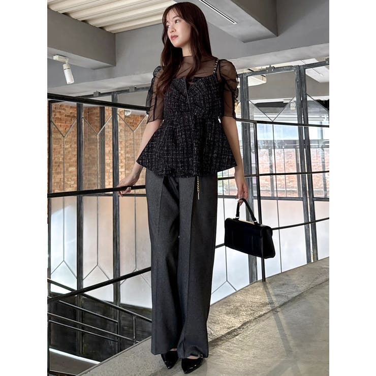 バリエーションワイドパンツ | dazzlin | 詳細画像7 