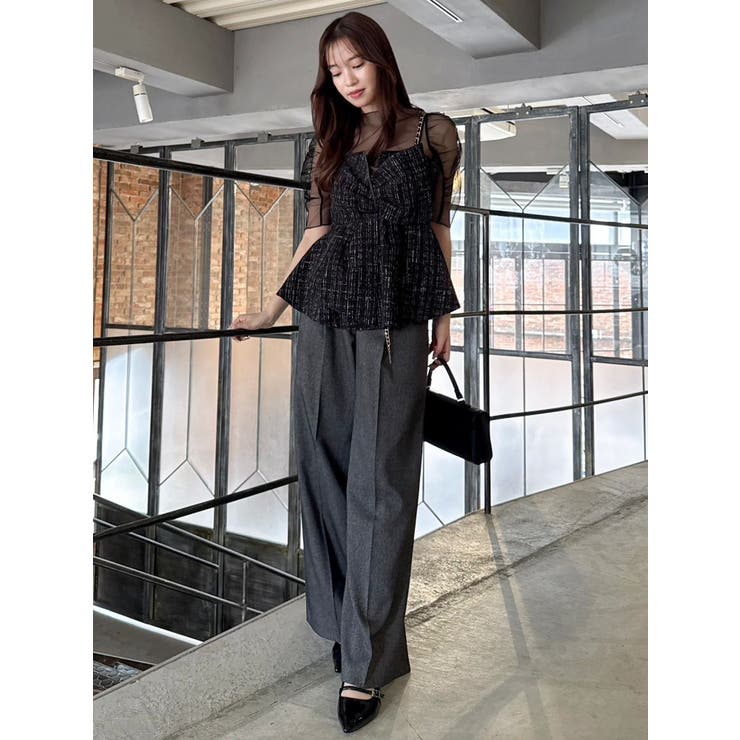 バリエーションワイドパンツ | dazzlin | 詳細画像8 