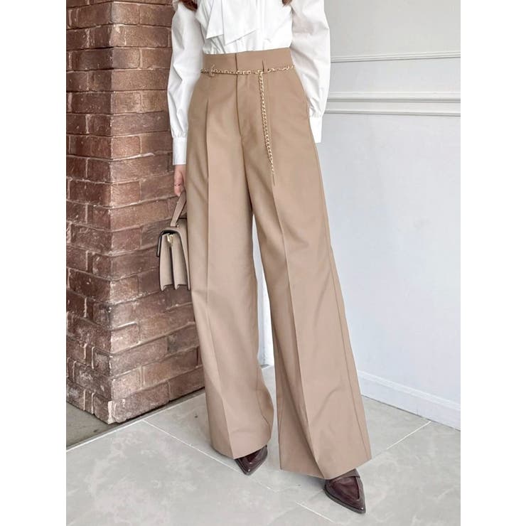 キャメル | バリエーションワイドパンツ | dazzlin