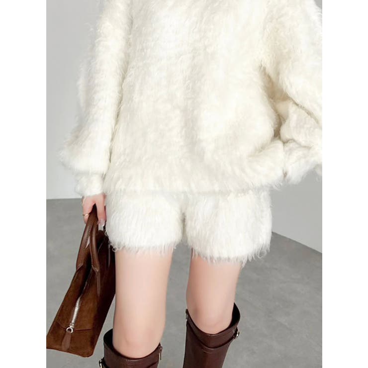 カールニットショートパンツ | dazzlin | 詳細画像1 