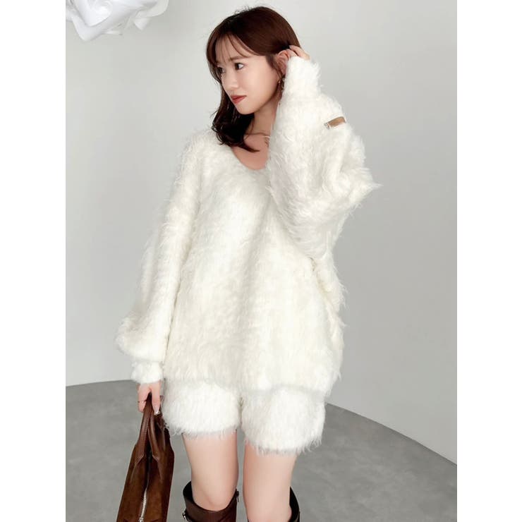 カールニットショートパンツ | dazzlin | 詳細画像3 