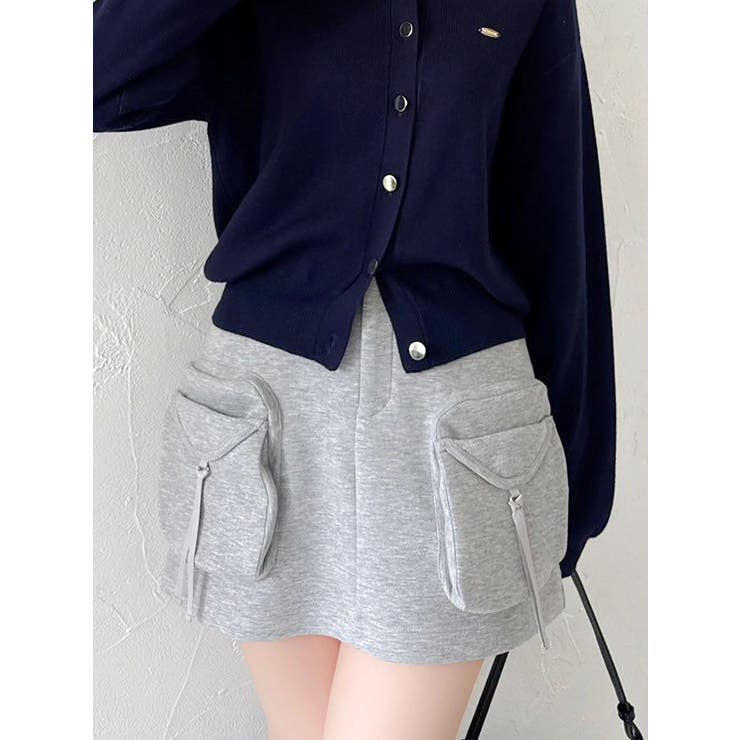 【セットアップ対応】スウェットポケットミニスカート | dazzlin | 詳細画像24 