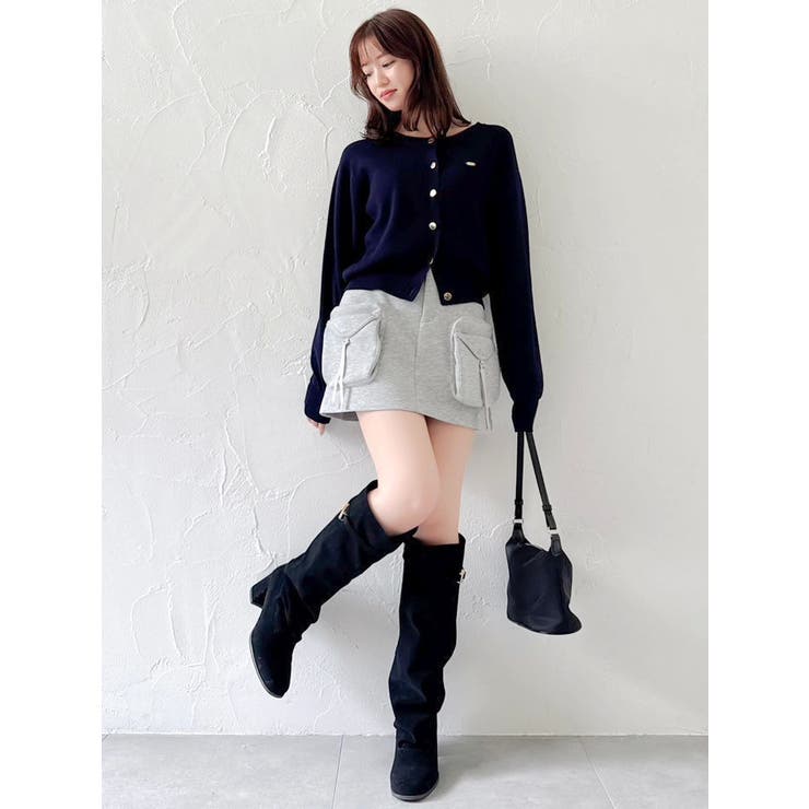 【セットアップ対応】スウェットポケットミニスカート | dazzlin | 詳細画像27 