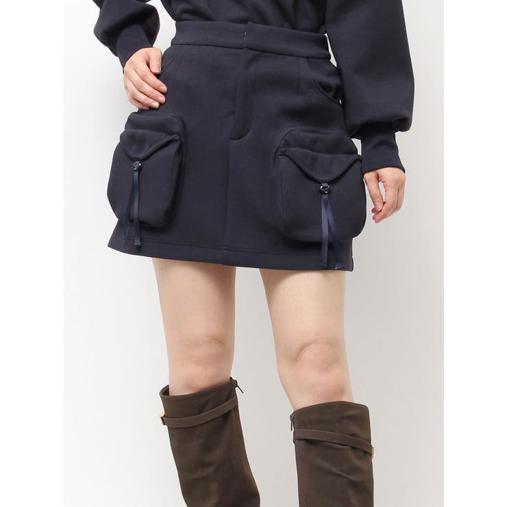【セットアップ対応】スウェットポケットミニスカート | dazzlin | 詳細画像48 