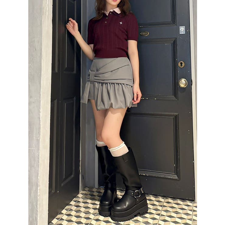 ナナメリボンミニスカート | dazzlin | 詳細画像26 