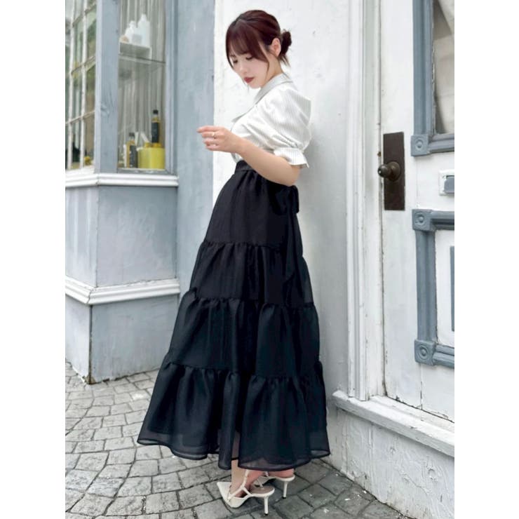 オーガンティアードスカート | dazzlin | 詳細画像12 