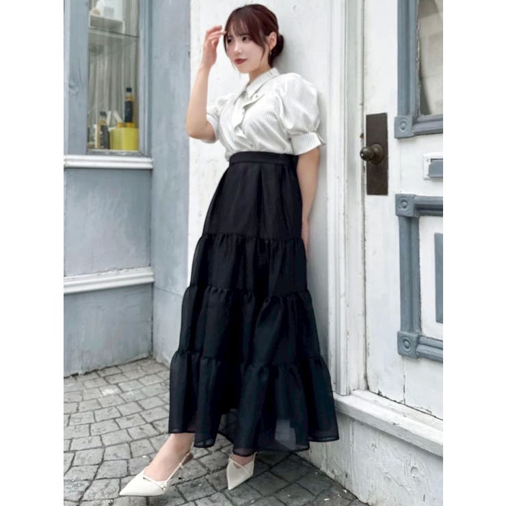 オーガンティアードスカート | dazzlin | 詳細画像14 