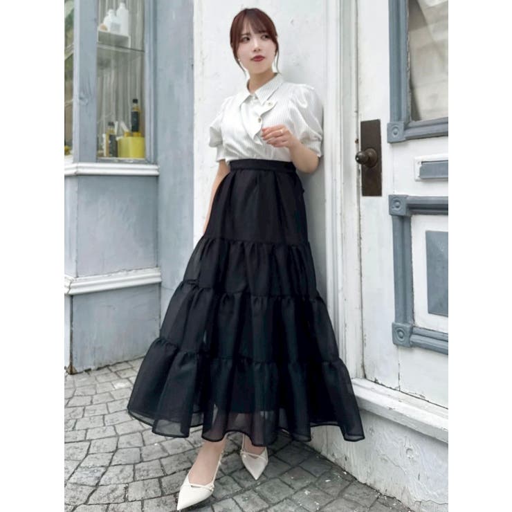 オーガンティアードスカート | dazzlin | 詳細画像15 