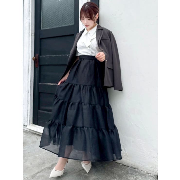 オーガンティアードスカート | dazzlin | 詳細画像16 