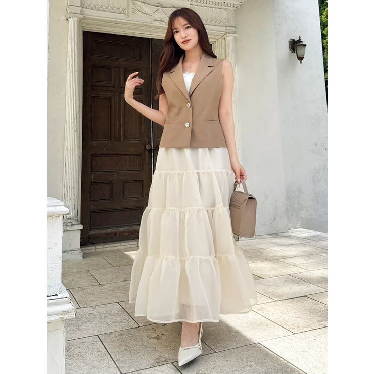 オーガンティアードスカート | dazzlin | 詳細画像22 