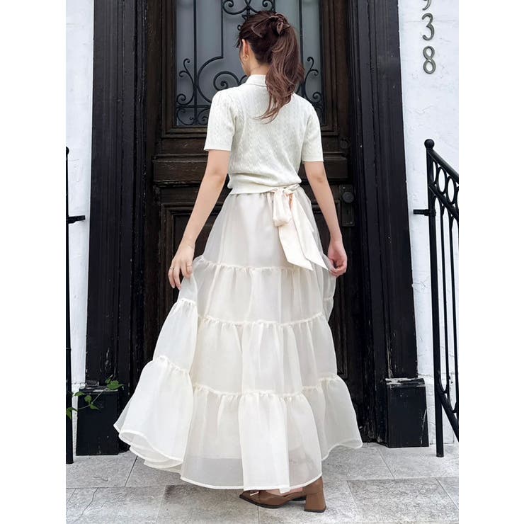 オーガンティアードスカート | dazzlin | 詳細画像30 