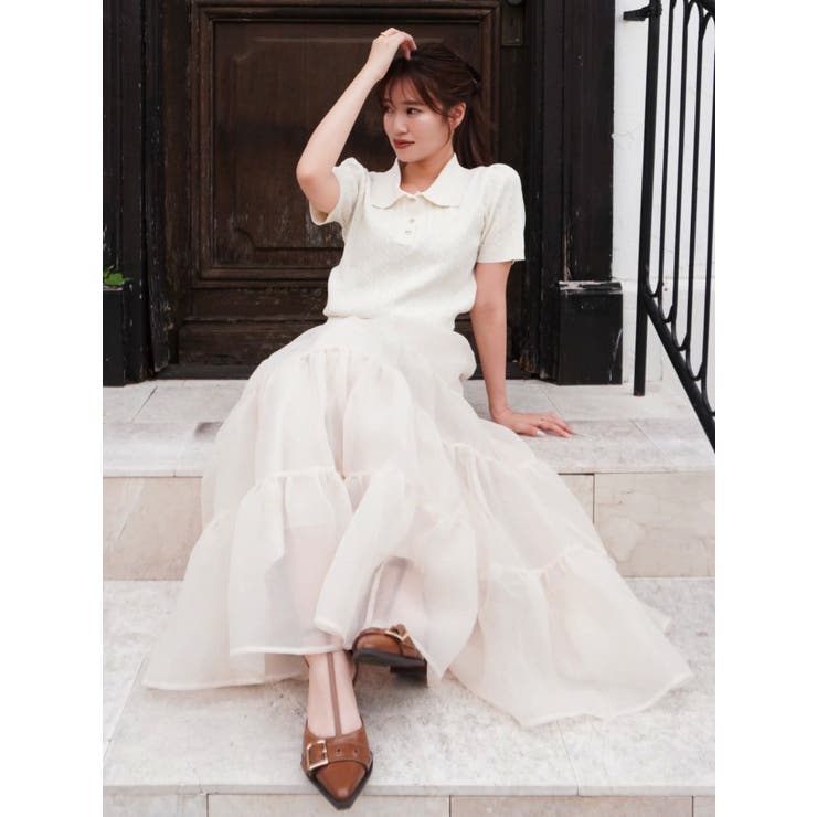 オーガンティアードスカート | dazzlin | 詳細画像31 