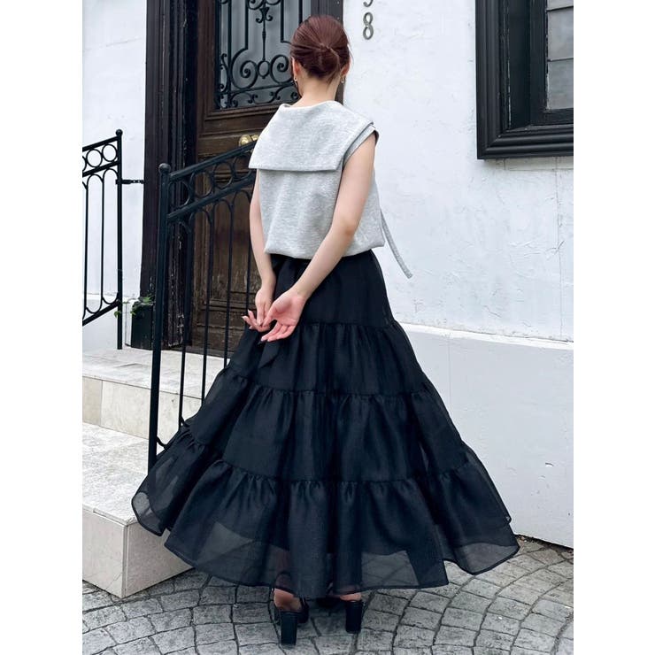 オーガンティアードスカート | dazzlin | 詳細画像35 