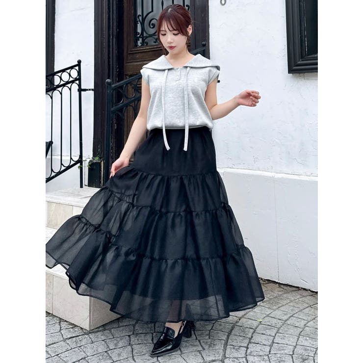 オーガンティアードスカート | dazzlin | 詳細画像37 