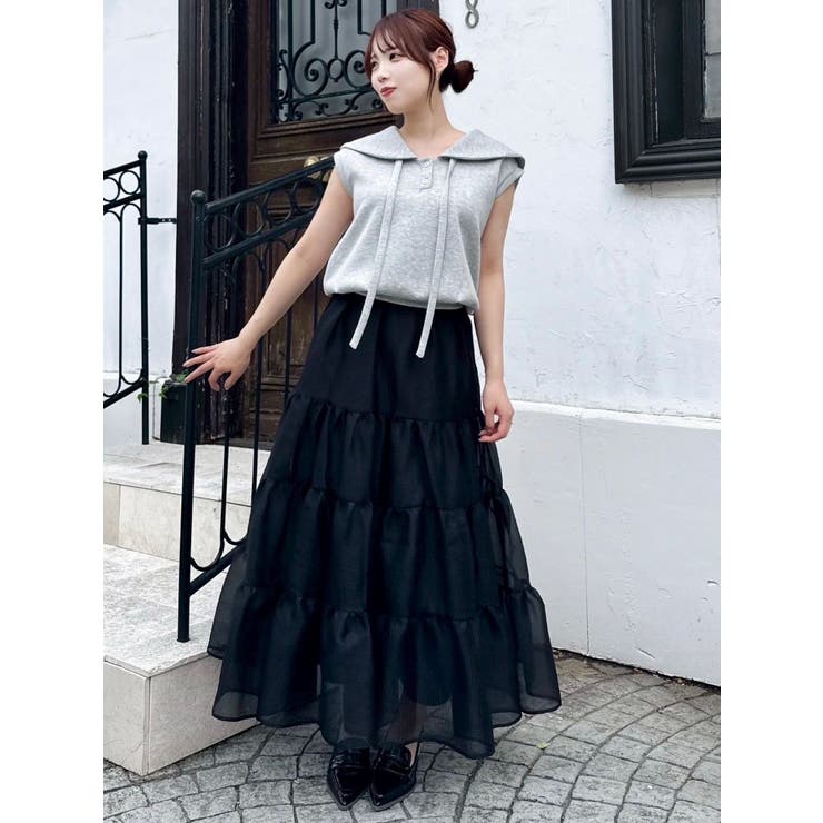 オーガンティアードスカート | dazzlin | 詳細画像38 