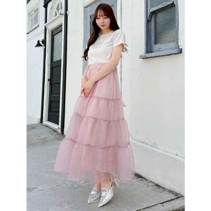 オーガンティアードスカート | dazzlin | 詳細画像42 