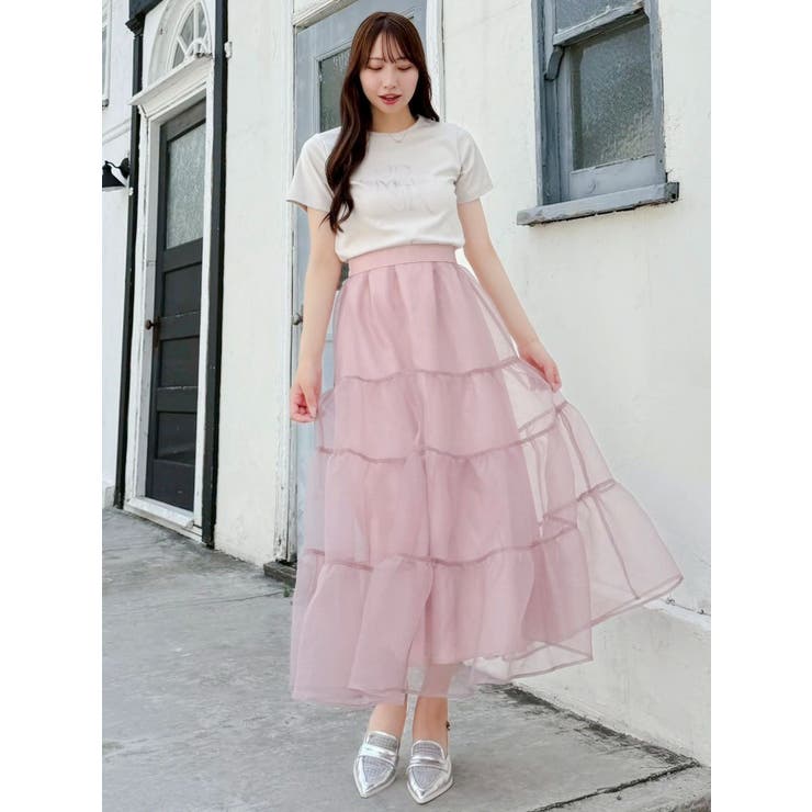 オーガンティアードスカート | dazzlin | 詳細画像43 