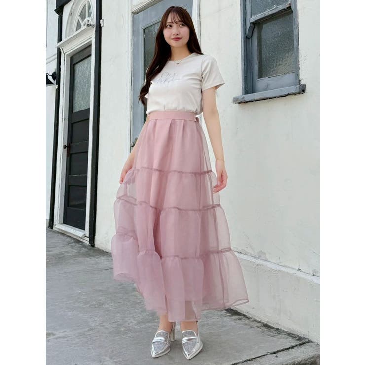 オーガンティアードスカート | dazzlin | 詳細画像44 